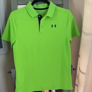 Under Armour Boy’s Neon Green Polo Shirt